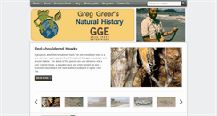 Desktop Screenshot of gregsnaturalhistory.com