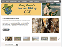Tablet Screenshot of gregsnaturalhistory.com